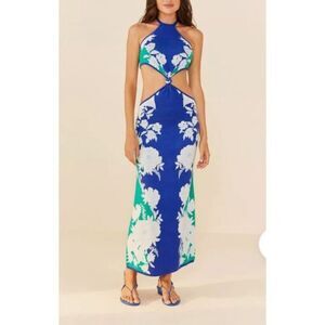 farm rio macaw scarf maxi dress Farm Rio Macaw Scarf Maxi Dress
